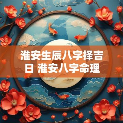 淮安生辰八字择吉日 淮安八字命理