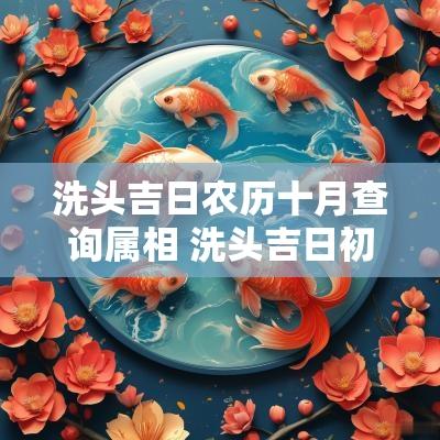 洗头吉日农历十月查询属相 洗头吉日初一到三十