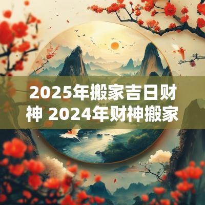 2025年搬家吉日财神 2025年财神搬家吉日一览表
