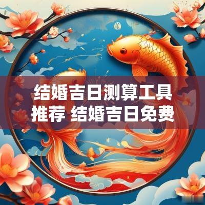 结婚吉日测算工具推荐 结婚吉日免费查