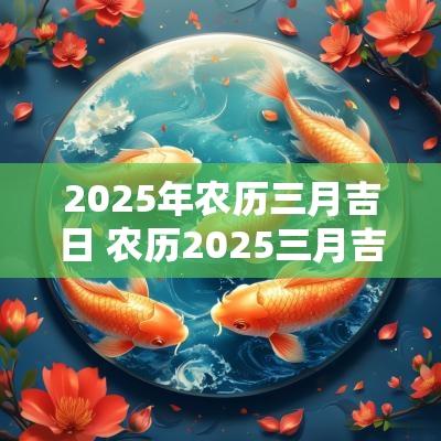 2025年农历三月吉日 农历2025三月吉日