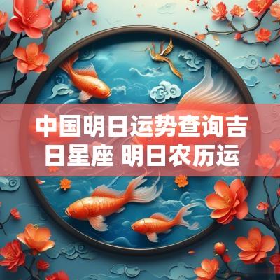 中国明日运势查询吉日星座 明日农历运势查询结果