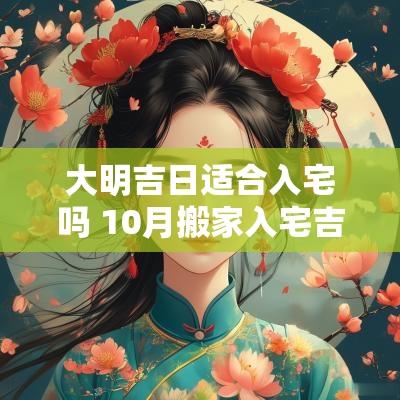 大明吉日适合入宅吗 10月搬家入宅吉日