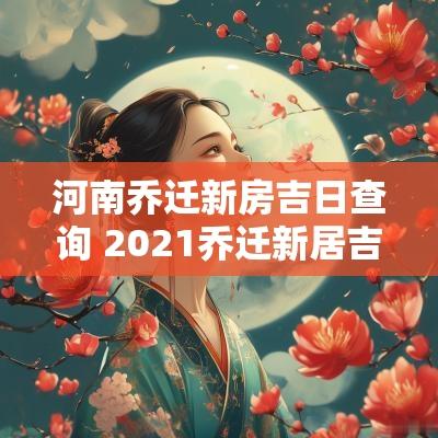 河南乔迁新房吉日查询 2025乔迁新居吉日查询