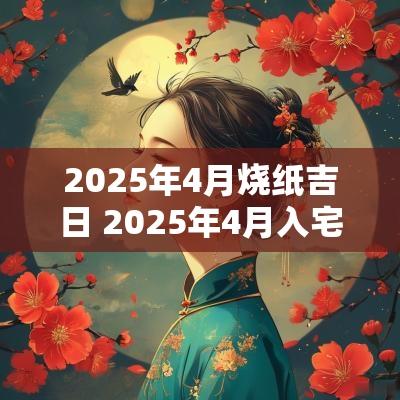 2025年4月烧纸吉日 2025年4月入宅吉日