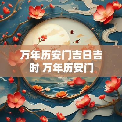 万年历安门吉日吉时 万年历安门