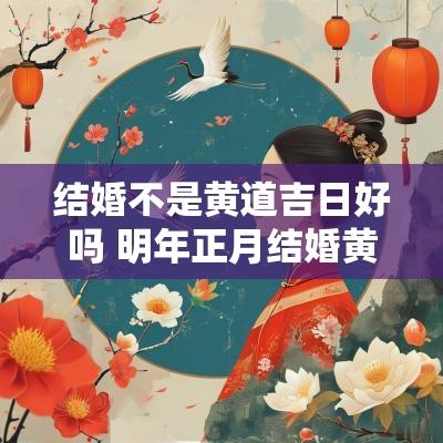 结婚不是黄道吉日好吗 明年正月结婚黄道吉日
