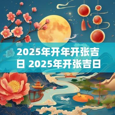 2025年开年开张吉日 2025年开张吉日查询表