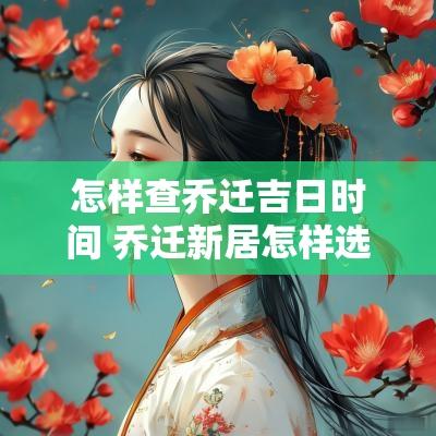 怎样查乔迁吉日时间 乔迁新居怎样选吉日