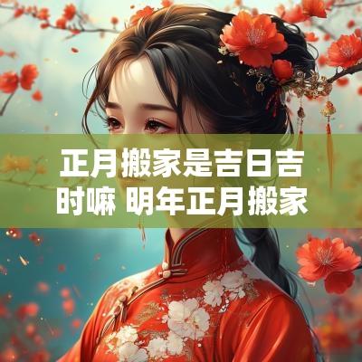 正月搬家是吉日吉时嘛 明年正月搬家吉日
