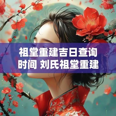 祖堂重建吉日查询时间 刘氏祖堂重建吉日