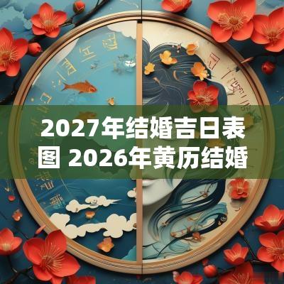 2027年结婚吉日表图 2026年黄历结婚吉日