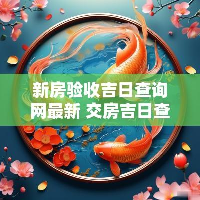 新房验收吉日查询网最新 交房吉日查询