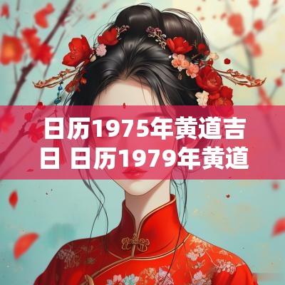 日历1975年黄道吉日 日历1979年黄道吉日