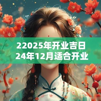 22025年开业吉日 24年12月适合开业的吉日
