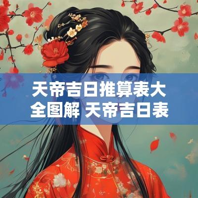 天帝吉日推算表大全图解 天帝吉日表