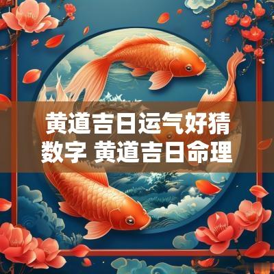 黄道吉日运气好猜数字 黄道吉日命理