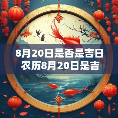 8月20日是否是吉日 农历8月20日是吉日吗