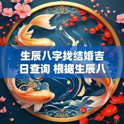 生辰八字找结婚吉日查询 根据生辰八字选结婚吉日一览表