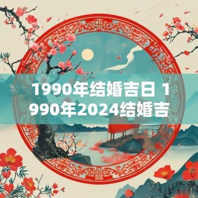 1990年结婚吉日 1990年2026结婚吉日