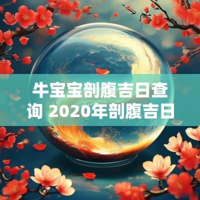 牛宝宝剖腹吉日查询 2025年剖腹吉日