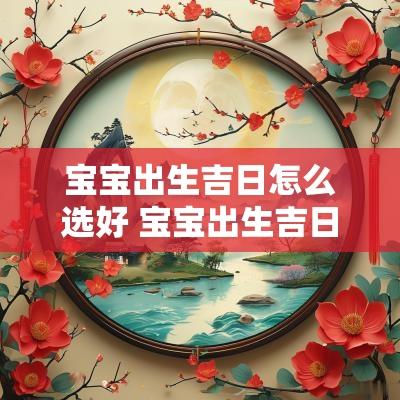 宝宝出生吉日怎么选好 宝宝出生吉日选择哪几天最好