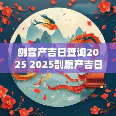 刨宫产吉日查询2025 2025剖腹产吉日查询