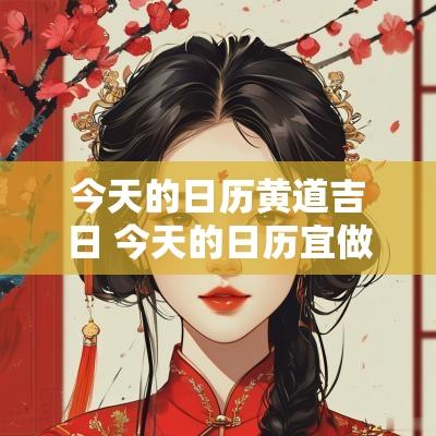 今天的日历黄道吉日 今天的日历宜做什么