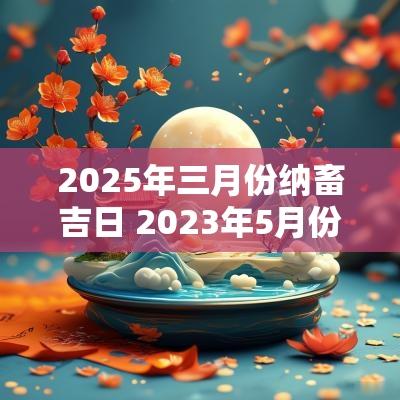 2025年三月份纳畜吉日 2025年5月份纳畜吉日