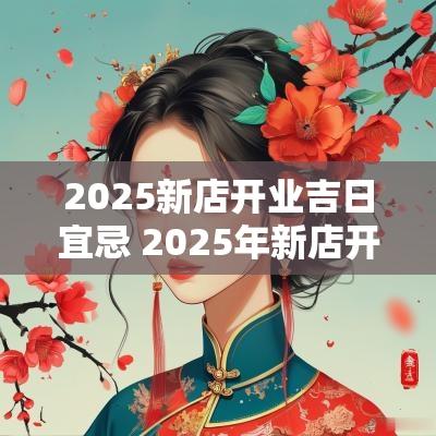 2025新店开业吉日宜忌 2025年新店开业吉日