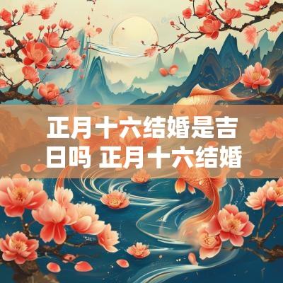 正月十六结婚是吉日吗 正月十六结婚吉日查询