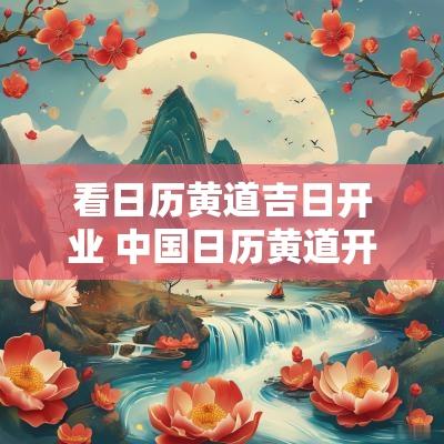 看日历黄道吉日开业 中国日历黄道开业吉日