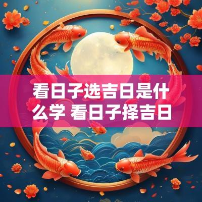 看日子选吉日是什么学 看日子择吉日教学