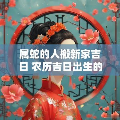 属蛇的人搬新家吉日 农历吉日出生的属蛇人