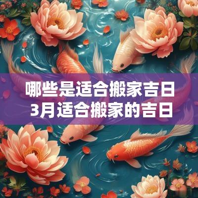 哪些是适合搬家吉日 3月适合搬家的吉日