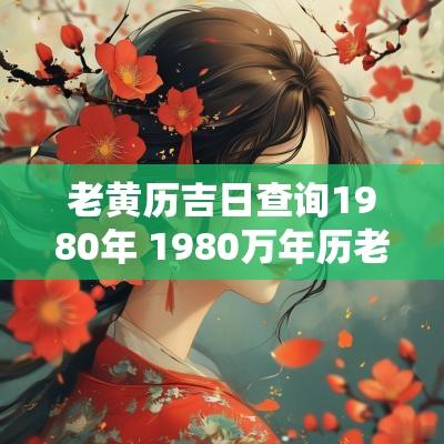 老黄历吉日查询1980年 1980万年历老黄历查询表