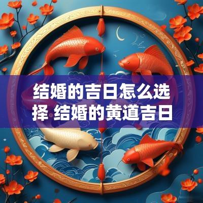 结婚的吉日怎么选择 结婚的黄道吉日怎么选