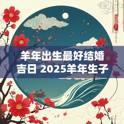 羊年出生最好结婚吉日 2025羊年生子吉日