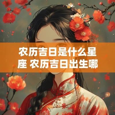 农历吉日是什么星座 农历吉日出生哪天好