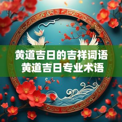 黄道吉日的吉祥词语 黄道吉日专业术语解释