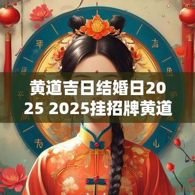 黄道吉日结婚日2025 2025挂招牌黄道吉日