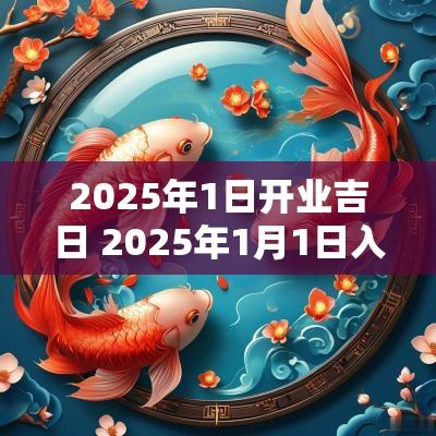 2025年1日开业吉日 2025年1月1日入宅吉日