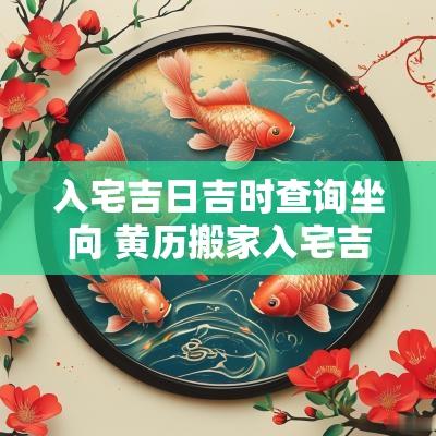 入宅吉日吉时查询坐向 黄历搬家入宅吉日吉时