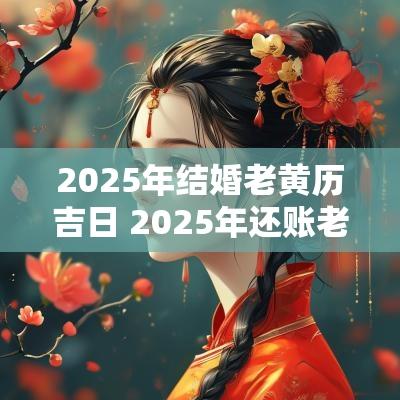 2025年结婚老黄历吉日 2025年还账老黄历吉日