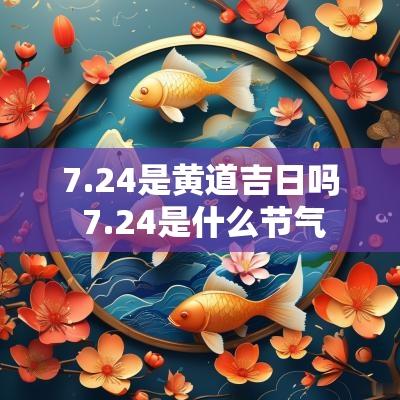 7.24是黄道吉日吗 7.24是什么节气