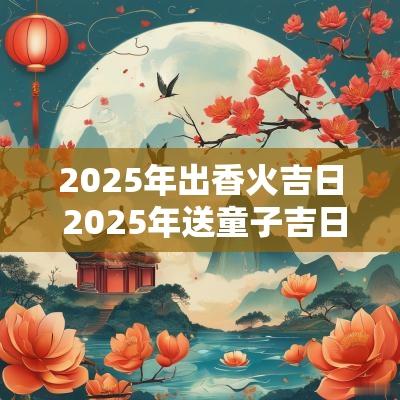 2025年出香火吉日 2025年送童子吉日