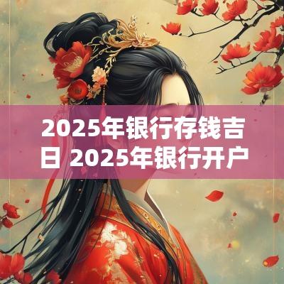 2025年银行存钱吉日 2025年银行开户黄历吉日