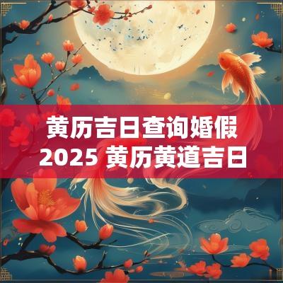 黄历吉日查询婚假2025 黄历黄道吉日查询2025