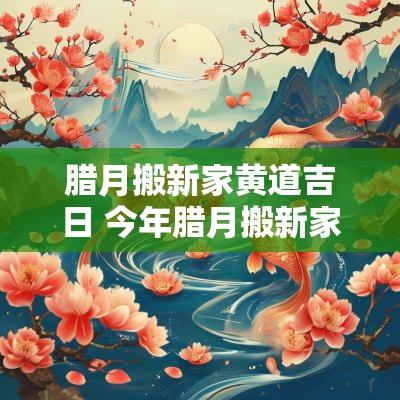腊月搬新家黄道吉日 今年腊月搬新家最佳时间