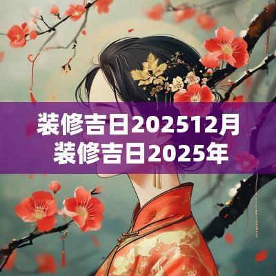 装修吉日202512月 装修吉日2025年